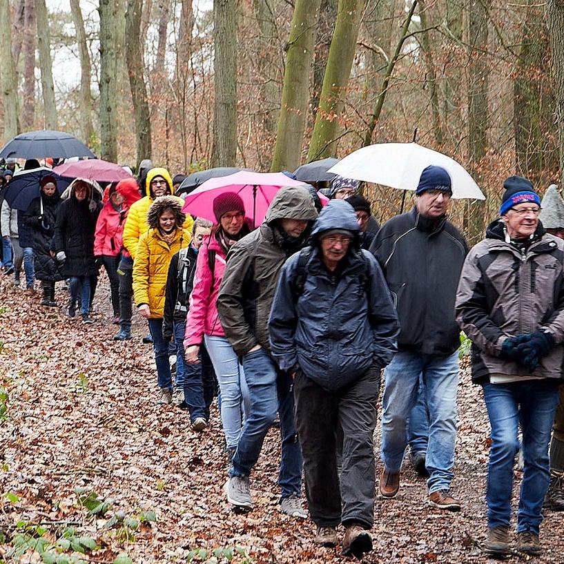 Ganz so viele Teilnehmer wie die jüngste Silvesterwanderung 2023 am Mechernicher Bleiberg haben die Sommerwanderungen nach den Gottesdiensten der Gemeinschaft der Gemeinden St. Barbara Mechernich zwar nicht, aber es machen sich jeweils eine ganze Reihe Messbesucher nachher auf Erkundung der näheren Heimat.