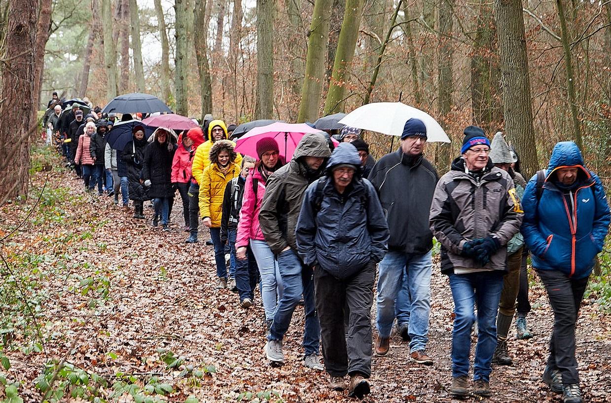 Ganz so viele Teilnehmer wie die jüngste Silvesterwanderung 2023 am Mechernicher Bleiberg haben die Sommerwanderungen nach den Gottesdiensten der Gemeinschaft der Gemeinden St. Barbara Mechernich zwar nicht, aber es machen sich jeweils eine ganze Reihe Messbesucher nachher auf Erkundung der näheren Heimat.