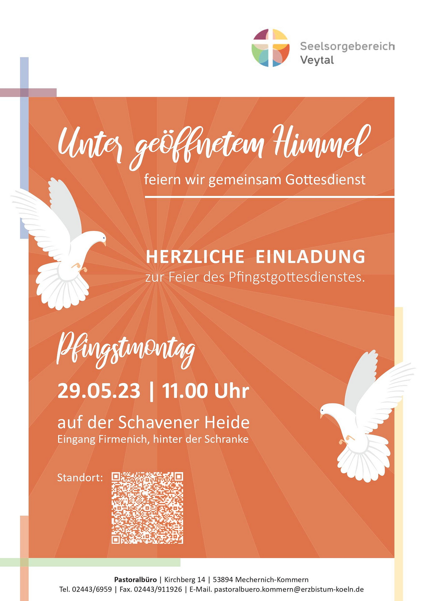 Mit diesem Plakat wirbt der Seelsorgebereich für die fast schon traditionelle Veranstaltung. (c) Grafik: Seelsorgebereich Veytal/pp/Agentur ProfiPress