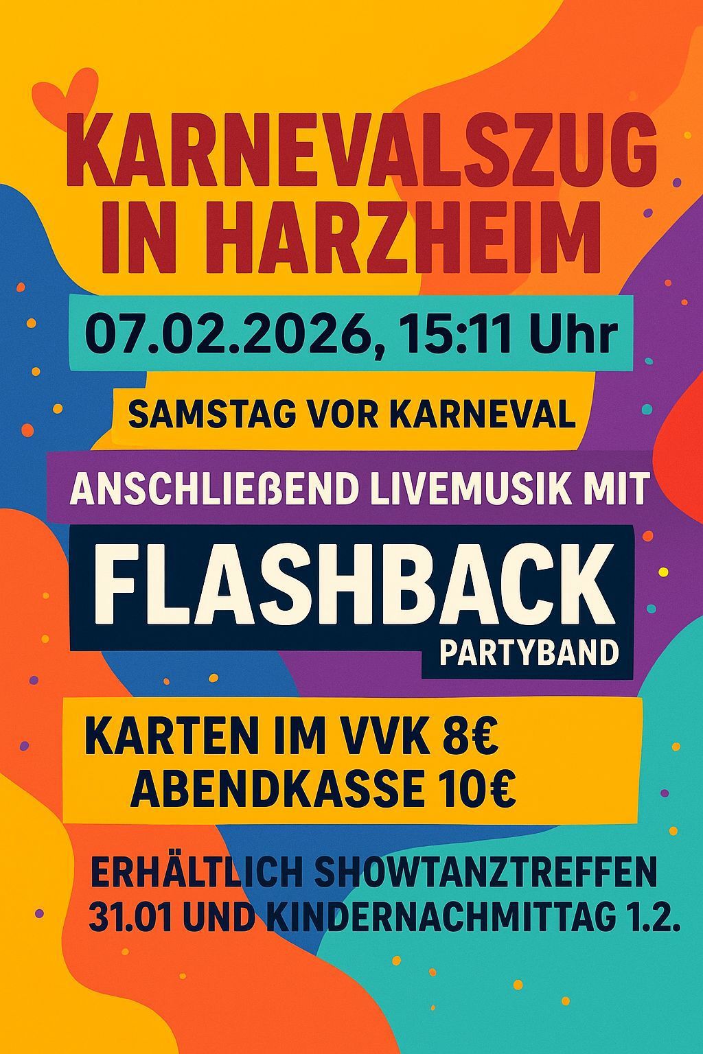 Harzheim_Neuer Zochtag_Flyer (c) Foto: Karnevalsverein Harzheim/pp/Agentur ProfiPresss.