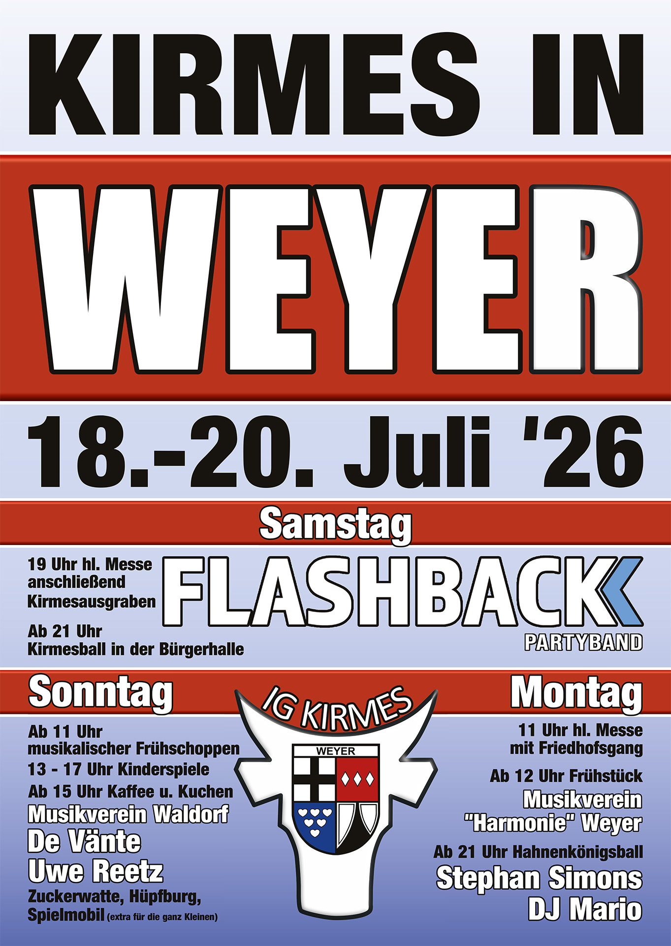 Kirmes Weyer 2026 Plakat (c) Grafik: Veranstalter/pp/Agentur ProfiPress