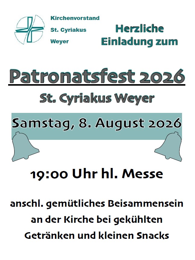 Plakat Patronatsfest Weyer (c) Weyer