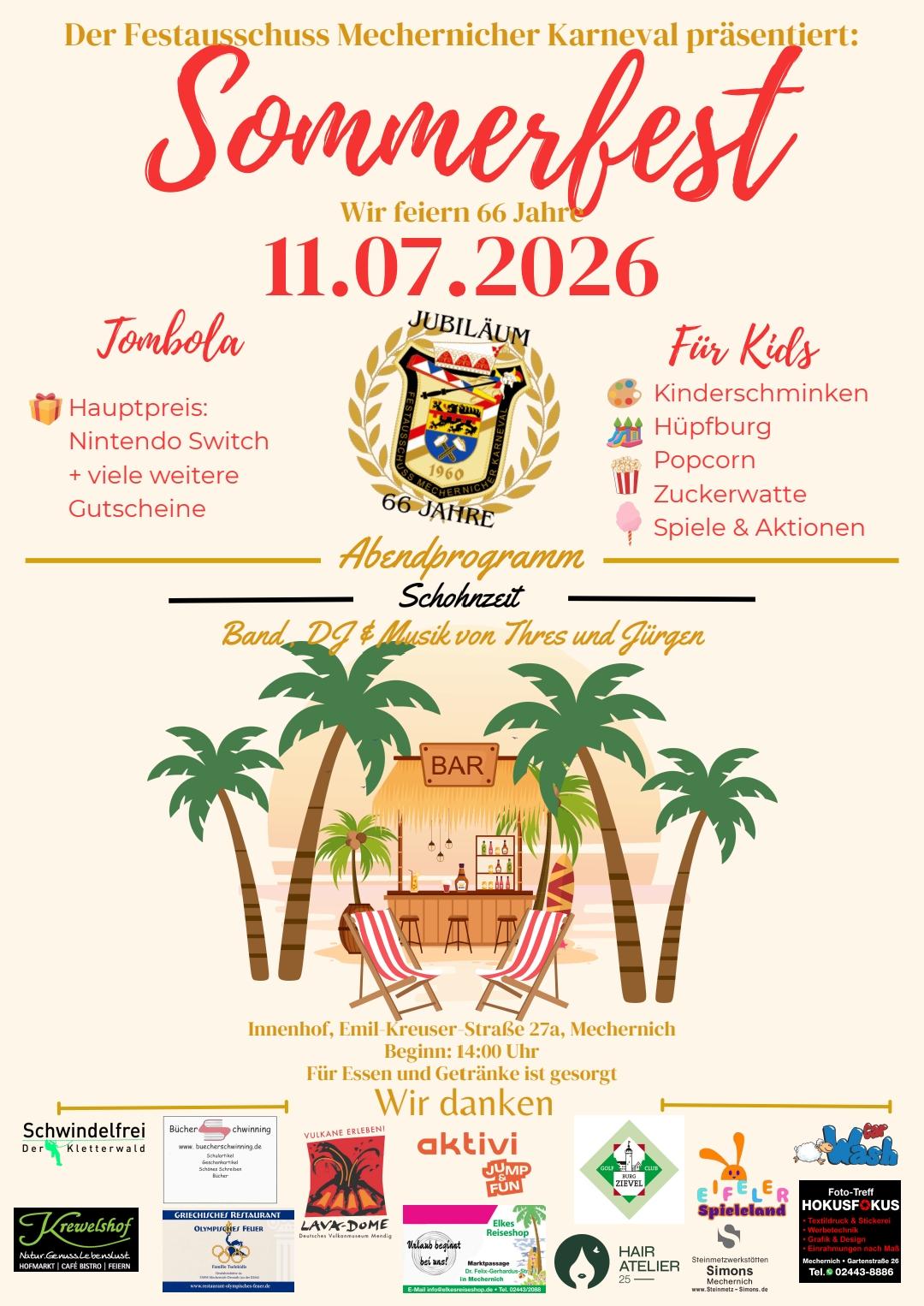 Plakat Sommerfest 2026 (c) FMK