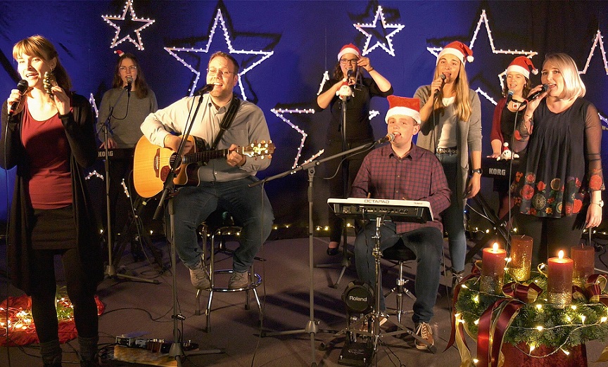 Christliche Popmusik zu Weihnachten präsentiert die Sacro-Pop-Band „Spirit“ jetzt auf CD und YouTube. (c) Kathrin Wallraf/pp/Agentur ProfiPress.