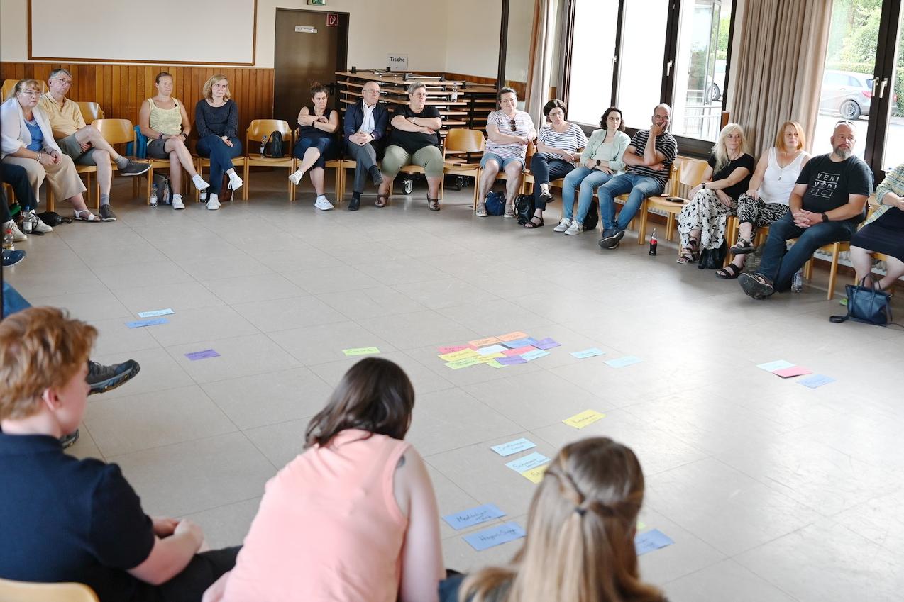 Knapp 40 Vertreterinnen und Vertreter aus den mittlerweile 54 „Orten von Kirche“ im Pastoralen Raum Mechernich kamen am vergangenen Freitag im Johanneshaus zur vierten Vollversammlung zusammen.