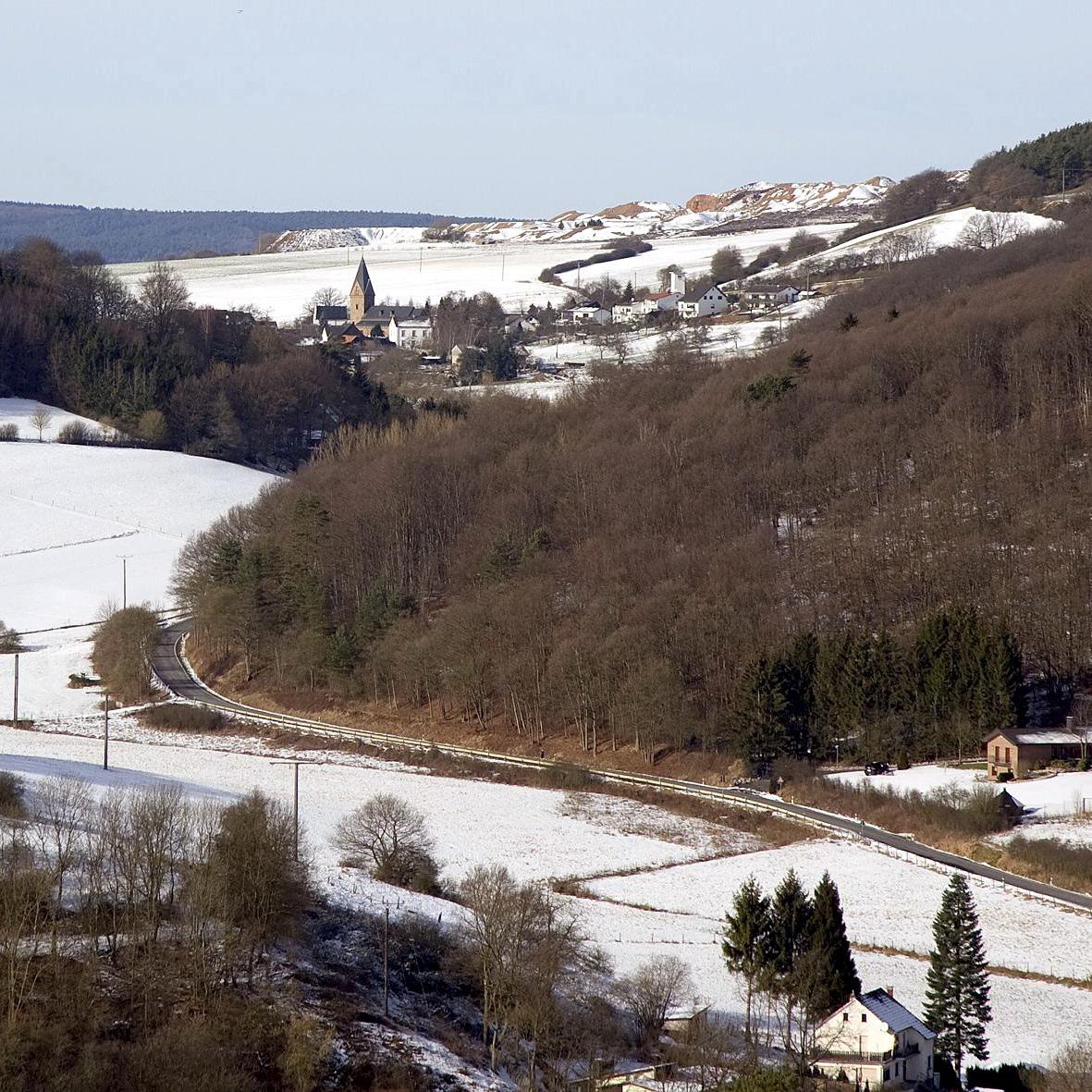 Winterlicher Bleiberg mit Kallmuth.